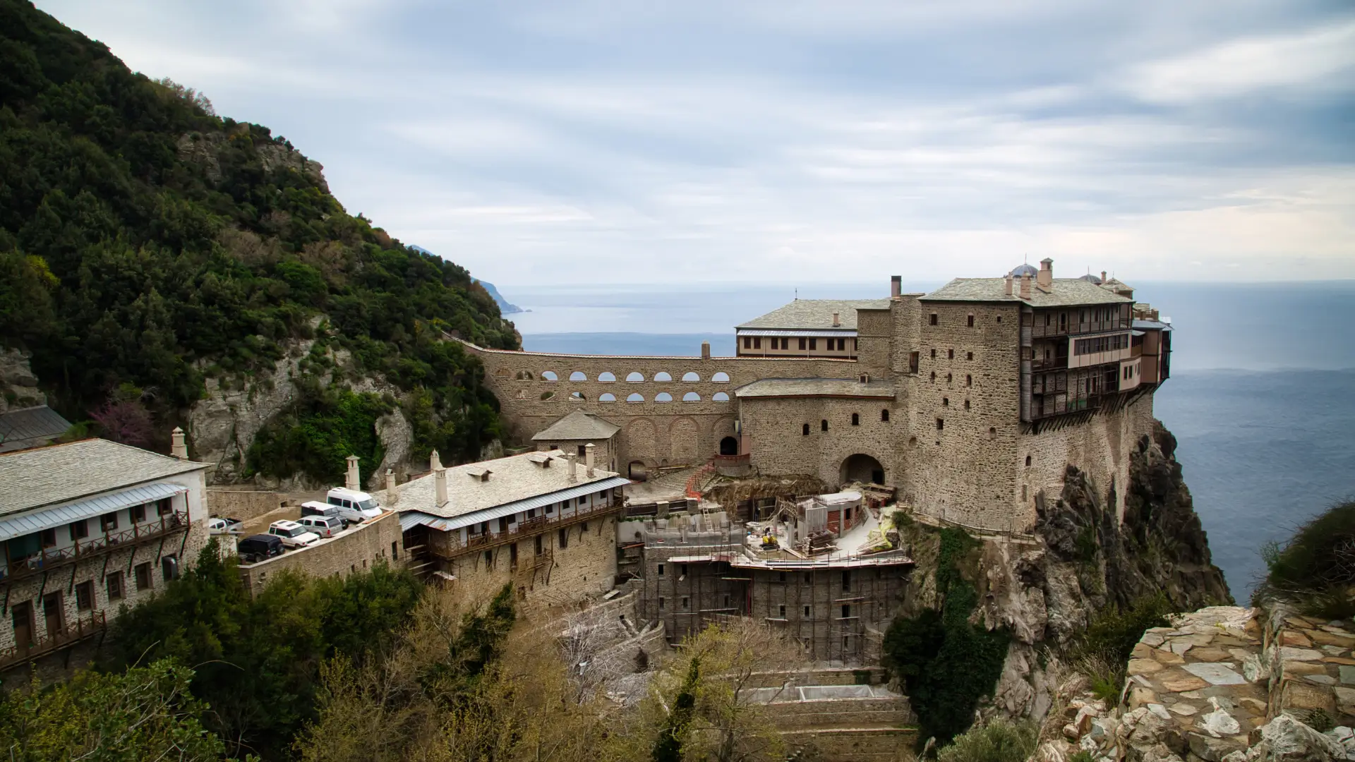 mount athos view of the mountain